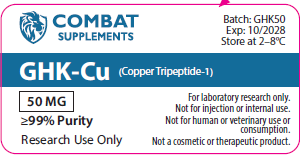 GHK-Cu (Copper Tripeptide-1) – 50mg Vial (Research Use Only)