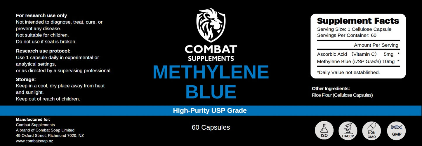 Methylene Blue (Laboratory Reagent) – 10mg / 60 Units (Research Use Only)