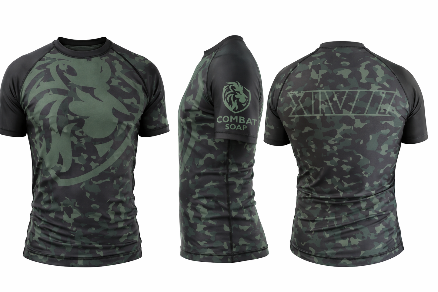Combat Soap x FortyEight – Camo Green Rash Guard (Limited Edition)