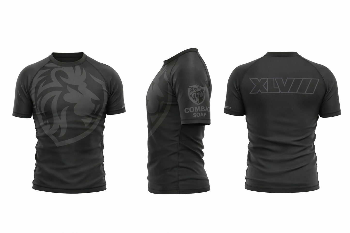 Combat Soap x FortyEight – Black Stealth Rash Guard (Limited Edition)