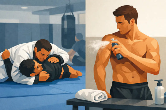 When to Spray Skin After Rolling on the Mats
