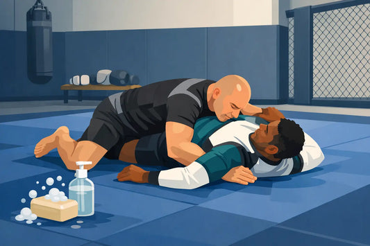 Combat Soap Performance Rash Guards for Mat Hygiene