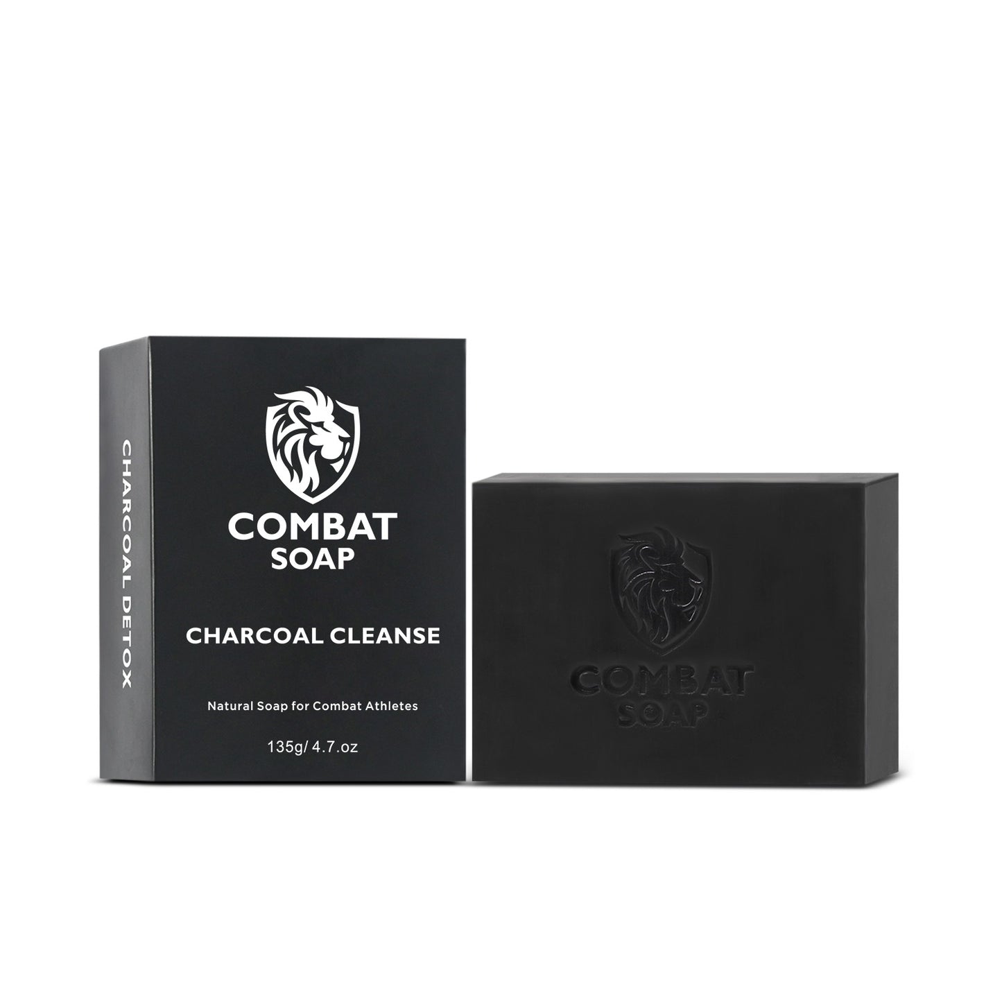 Combat Soap – Charcoal Cleanse (135g) + Holder Bundle