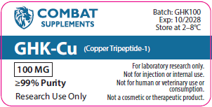 GHK-Cu (Copper Tripeptide-1) – 100mg Vial (Research Use Only)